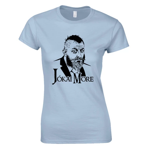 Jókai more női póló (világoskék)