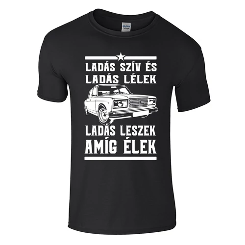 Ladás szív és ladás lélek póló (Fekete)