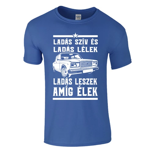 Ladás szív és ladás lélek póló (Királykék)