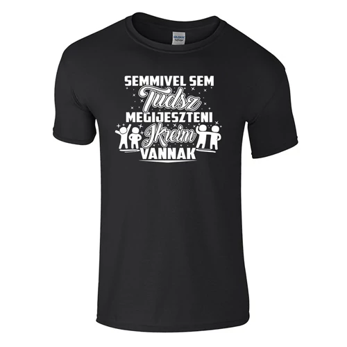 Nem tudsz megijeszteni ikreim vannak póló (Fekete)