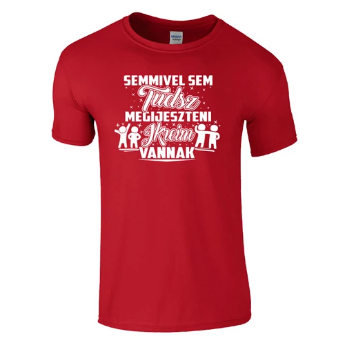 Nem tudsz megijeszteni ikreim vannak póló (Piros)