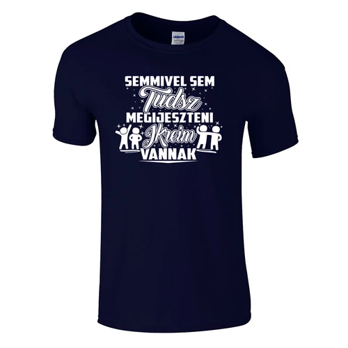 Nem tudsz megijeszteni ikreim vannak póló (Sötétkék)