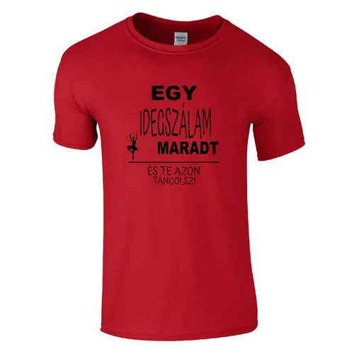 Egy idegszálam maradt póló (Piros)