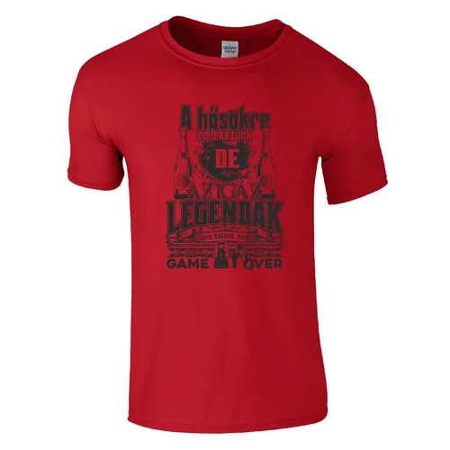 Az igazi legendák sose halnak meg - legénybúcsú póló (Piros)