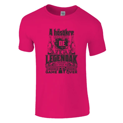 Az igazi legendák sose halnak meg - legénybúcsú póló (Rózsaszín)