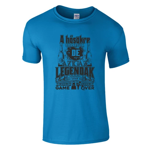 Az igazi legendák sose halnak meg - legénybúcsú póló (Türkiz)