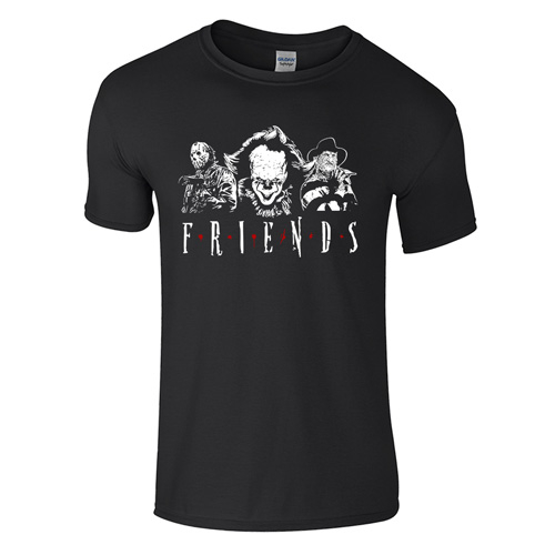 Horror Friends póló (Fekete)