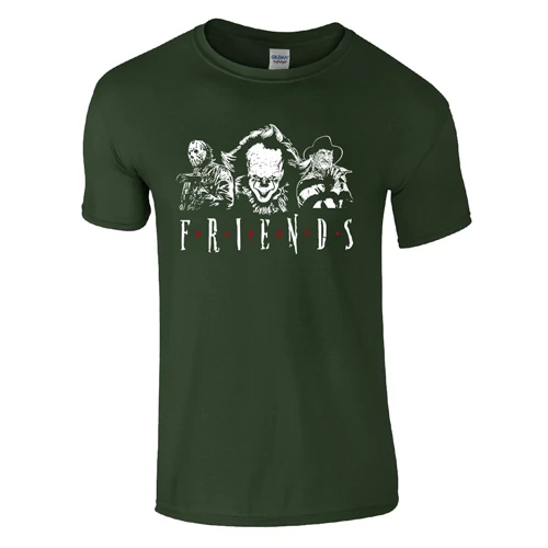 Horror Friends póló (Sötétzöld)