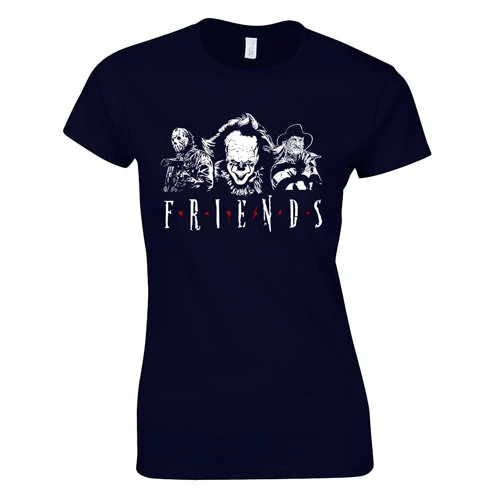 Horror Friends női póló (Sötétkék)
