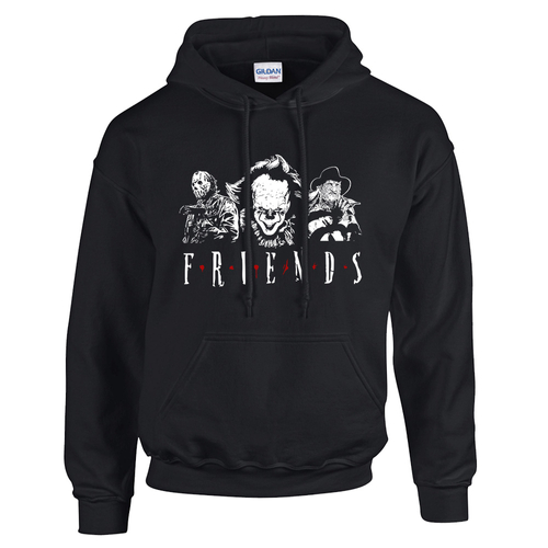 horror friends pulóver (fekete)