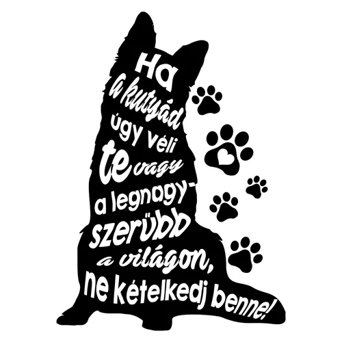 Ha a kutyád úgy véli női póló (b_fehér)