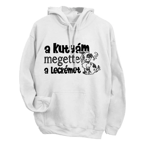 A kutyám megette a leckém pulóver (Fehér)