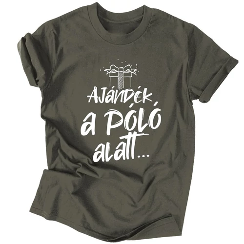 Ajándék a póló alatt férfi póló (Grafit)
