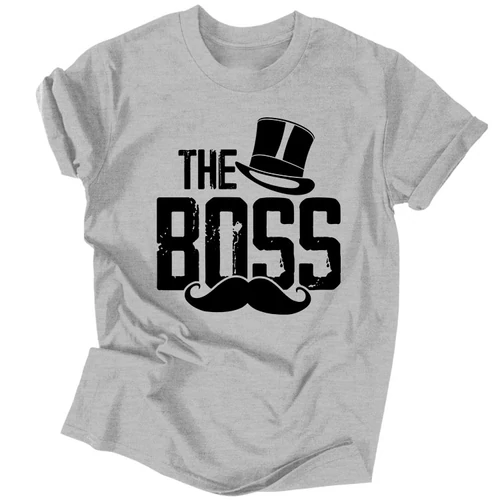 Boss férfi póló (Szürke)