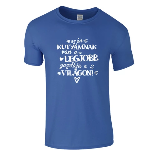 Az én kutyámnak férfi póló (Királykék)