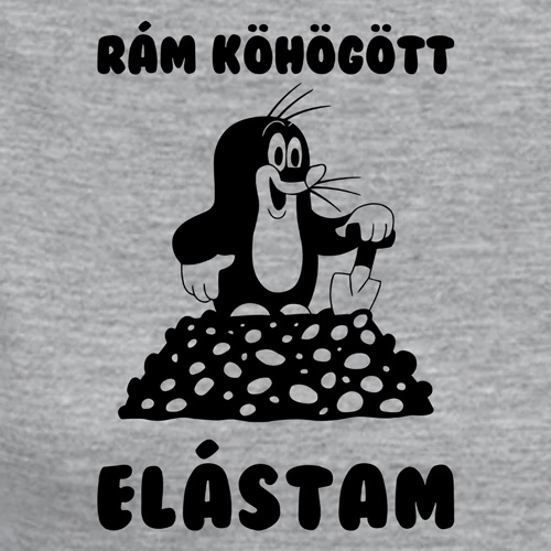 Rám köhögött elástam póló (szürke)