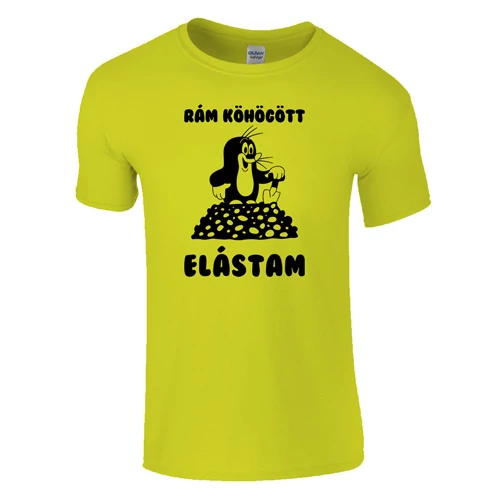 Rám köhögött elástam póló (citrom)