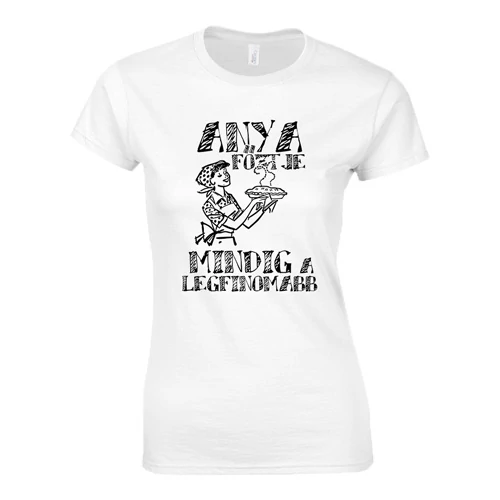 Anya főztje női póló (Citrom)