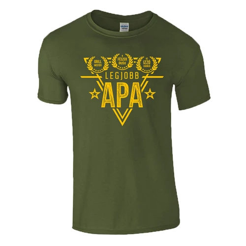 Legjobb Apa díjak póló (Military)