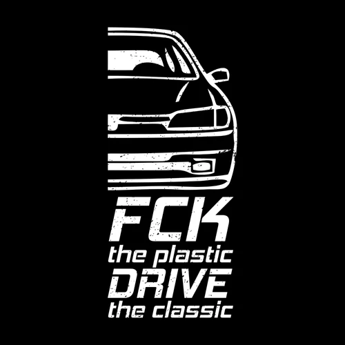 FCK the plastic Peugeot póló (B_Fekete)