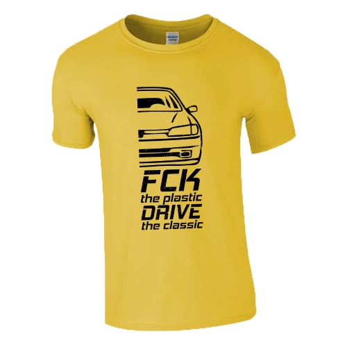 FCK the plastic Peugeot póló (Citrom)