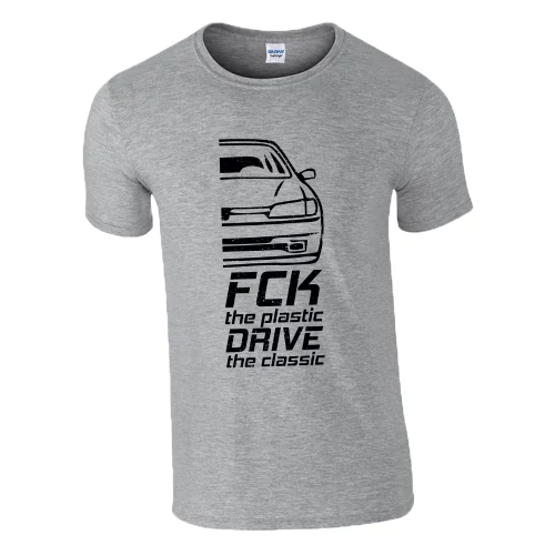 FCK the plastic Peugeot póló (Szürke)
