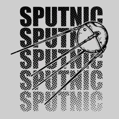 Sputnic póló (B_Szürke)