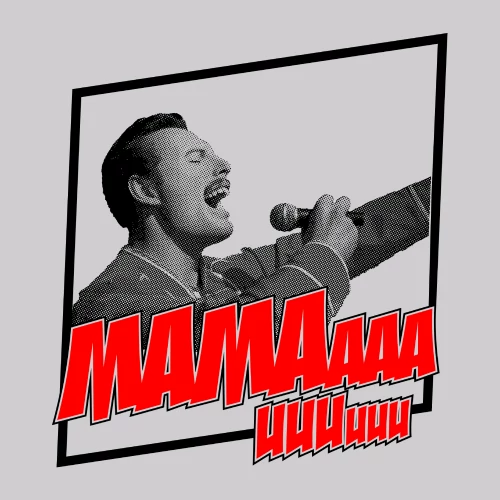 Mamaaaa női póló (B_szürke)