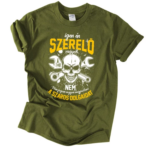 Igen, szerelő vagyok póló