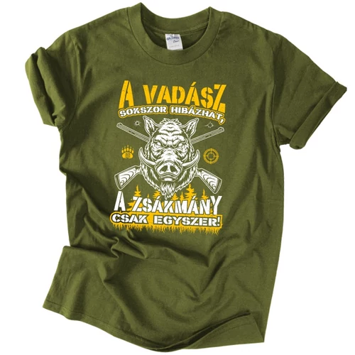 A vadász sokszor hibázhat férfi póló (keki)