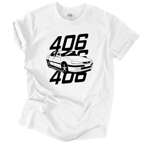 Pug 406 póló (Fehér)