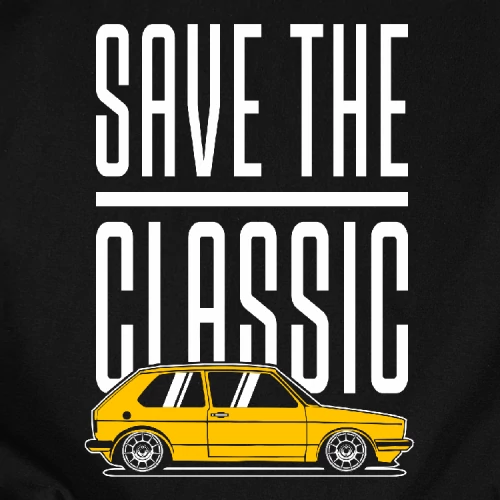 Save the Golf férfi póló (B_Fekete)