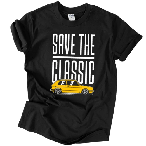 Save the Golf férfi póló (fekete)
