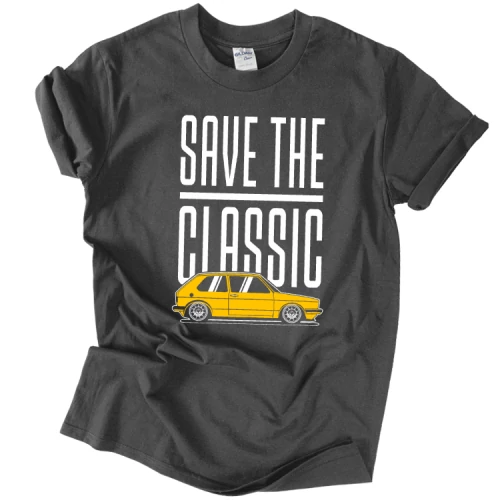 Save the Golf férfi póló (Grafit)