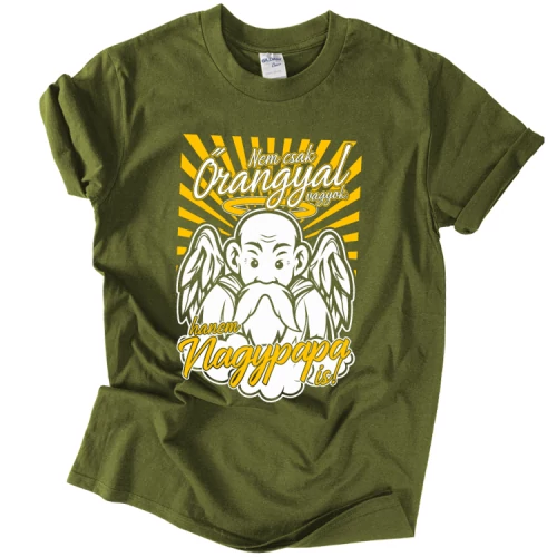 Őrangyal Nagypapa Férfi Póló (Military)