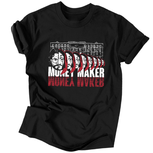 Money maker férfi póló (Fekete)