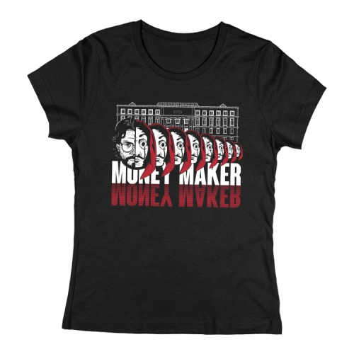 Money maker női póló (Fekete)