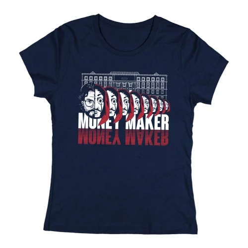 Money maker női póló (Sötétkék)