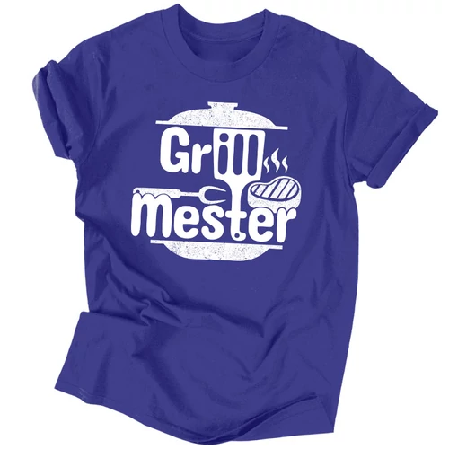 Grillmester férfi póló (Királykék)