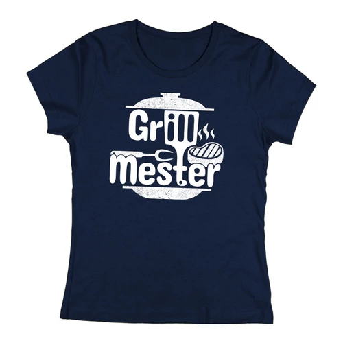 Grillmester női póló (sötétkék)