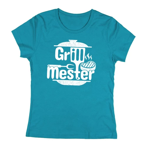 Grillmester női póló női póló (türkiz)