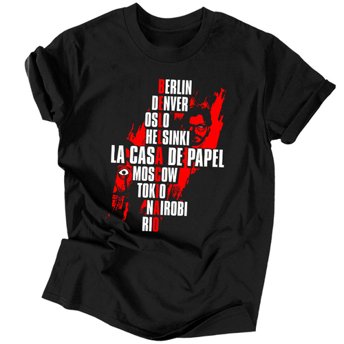 LA CASA tagok - férfi póló (fekete)
