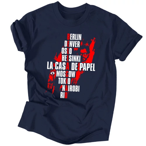 LA CASA tagok férfi póló (sötétkék)