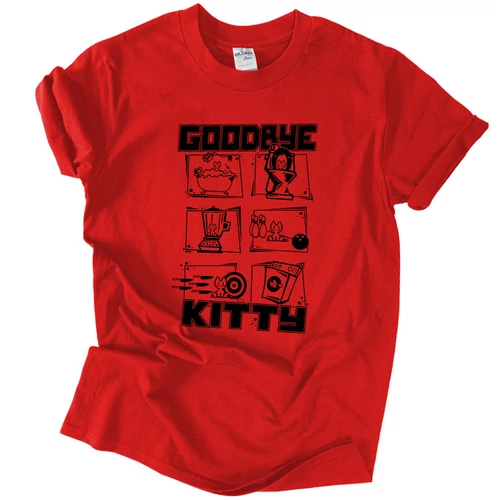 Goodbye Kitty póló (Piros)