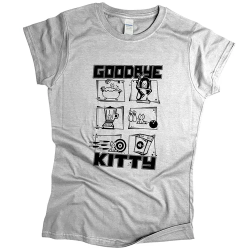 Goodbye Kitty női póló (Szürke)