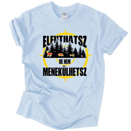 Nem menekülhetsz férfi póló (Világoskék)
