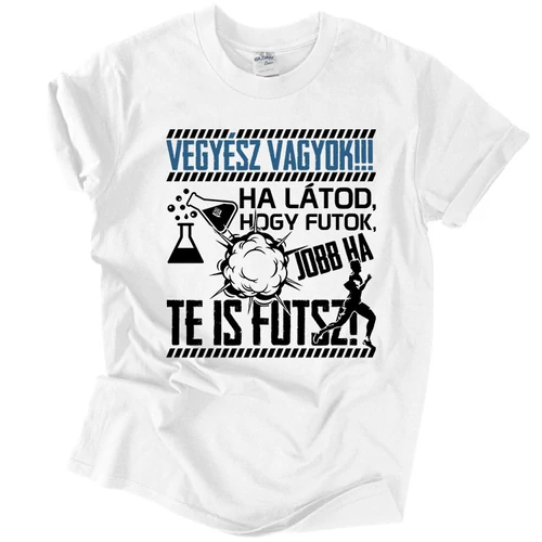 Vegyész vagyok férfi póló (Világoskék)