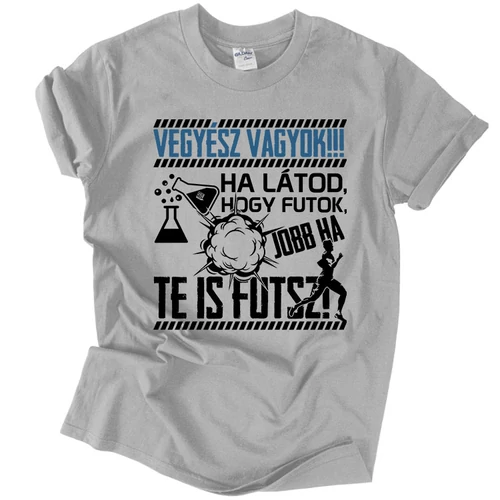 Vegyész vagyok férfi póló (szürke)