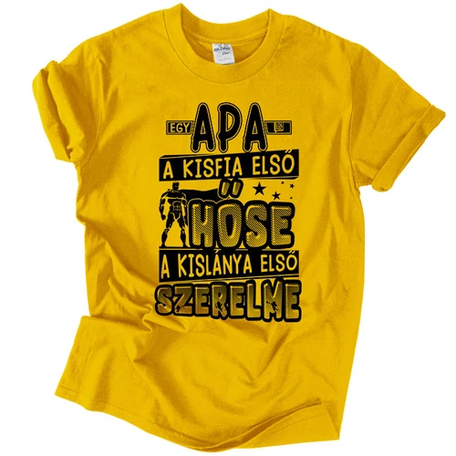 Egy apa szerepe férfi póló (citrom)