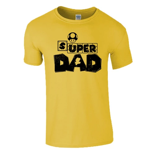 Super Dad férfi póló (citrom)